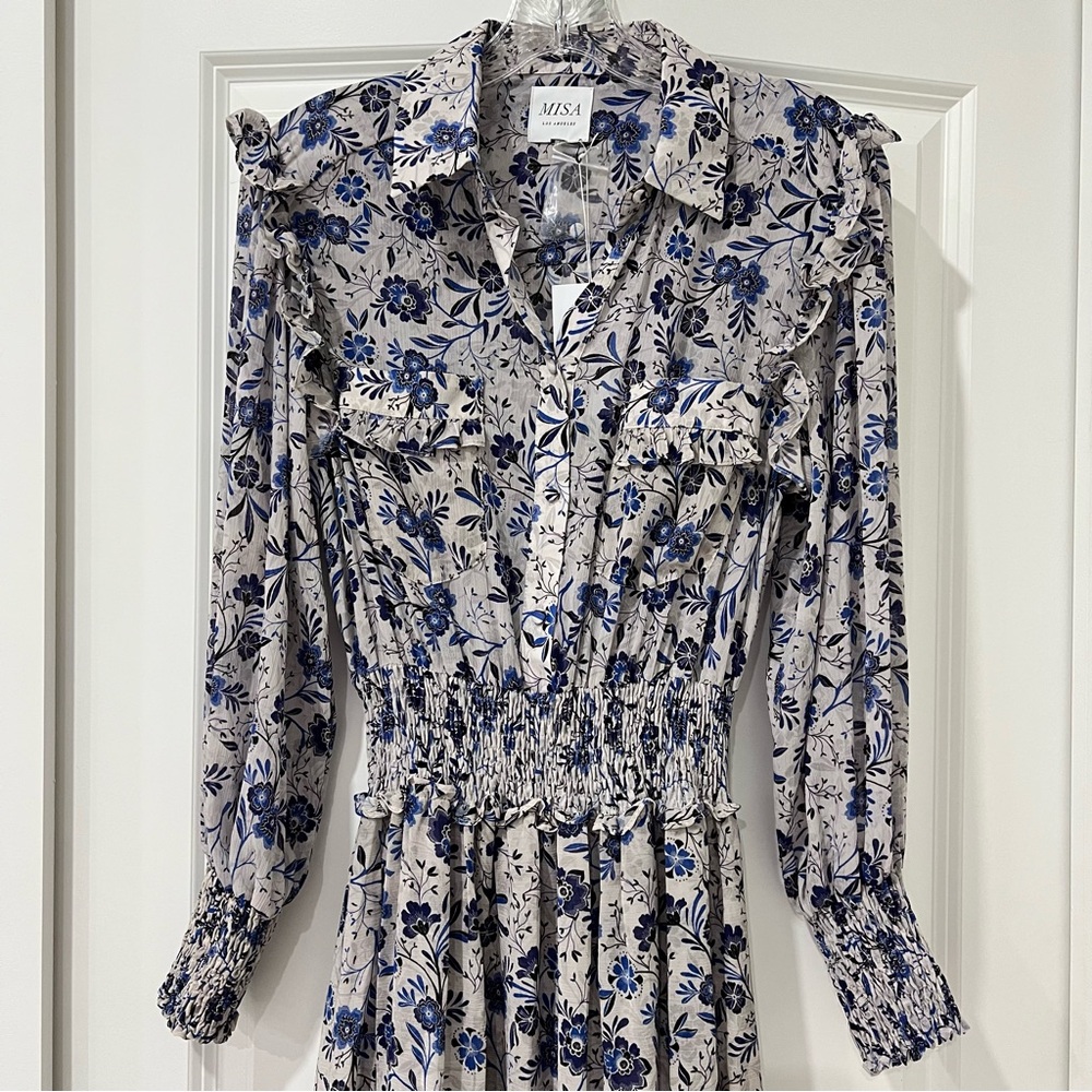 Misa Los Angeles Aydeniz Maxi Dress Floral Print Boho Dress Size XS/S - Picture 7 of 13